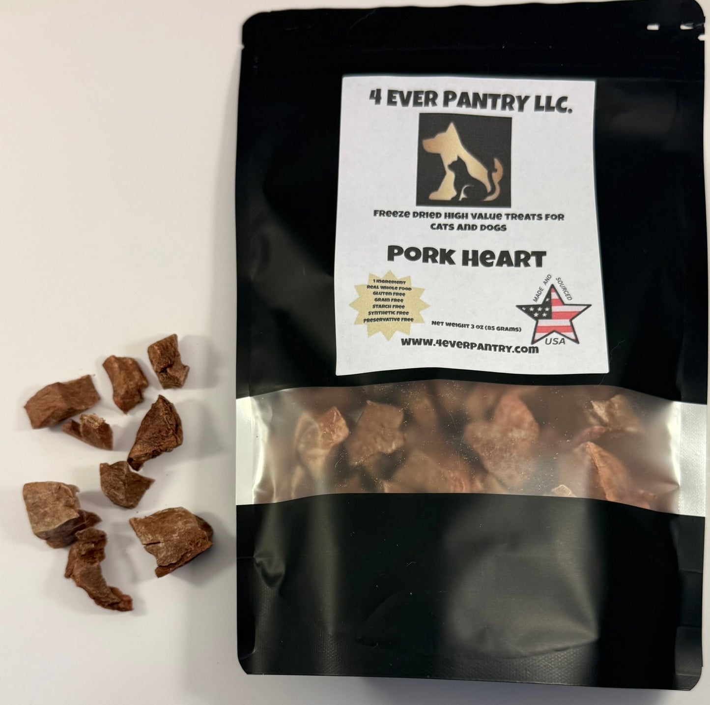 Fuel Their Fire: Pork Heart Energy Treats for Active Dogs & Cats