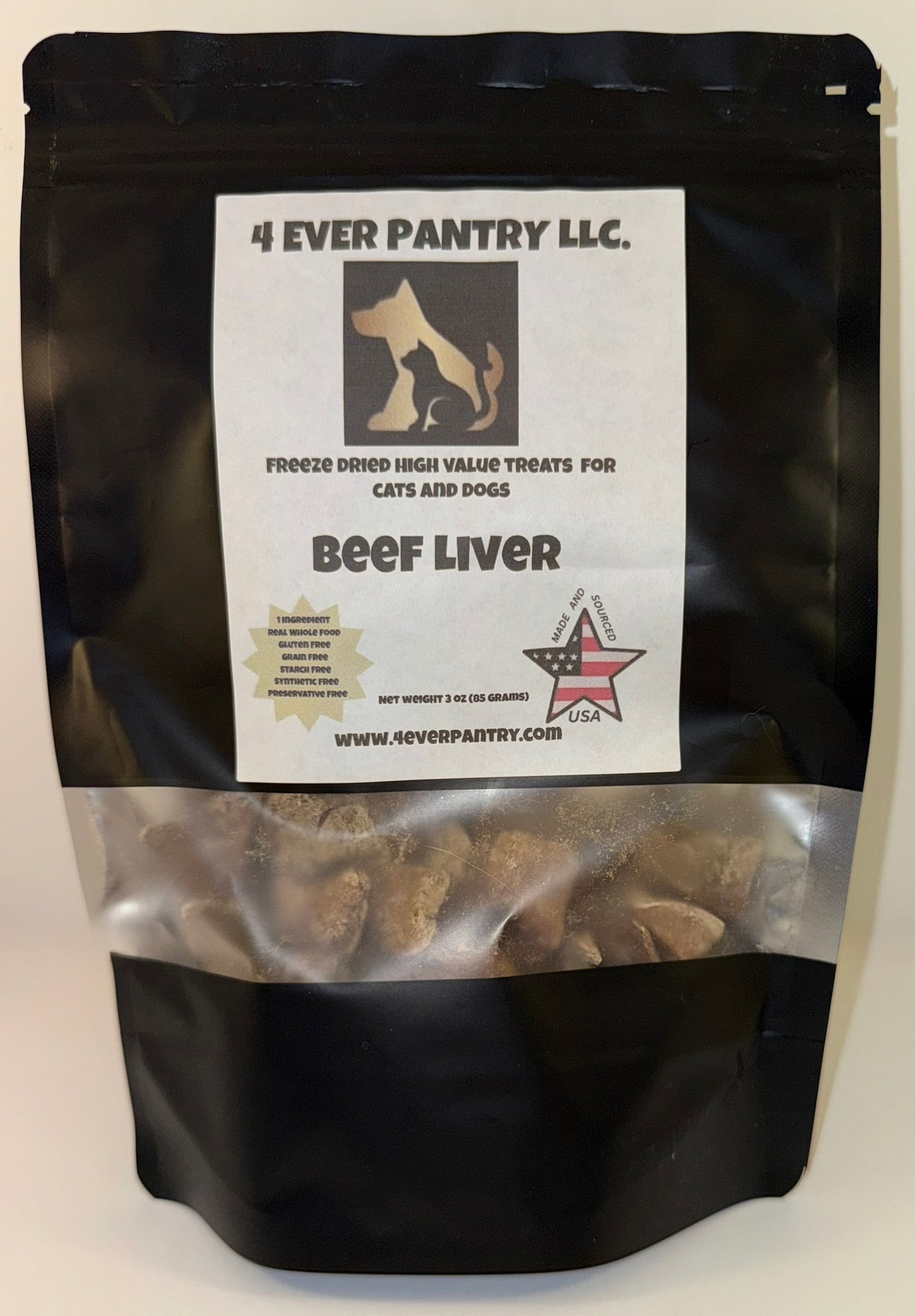 Nature's Multivitamin: Premium Beef Liver Superfood Treats Dogs & Cats Crave