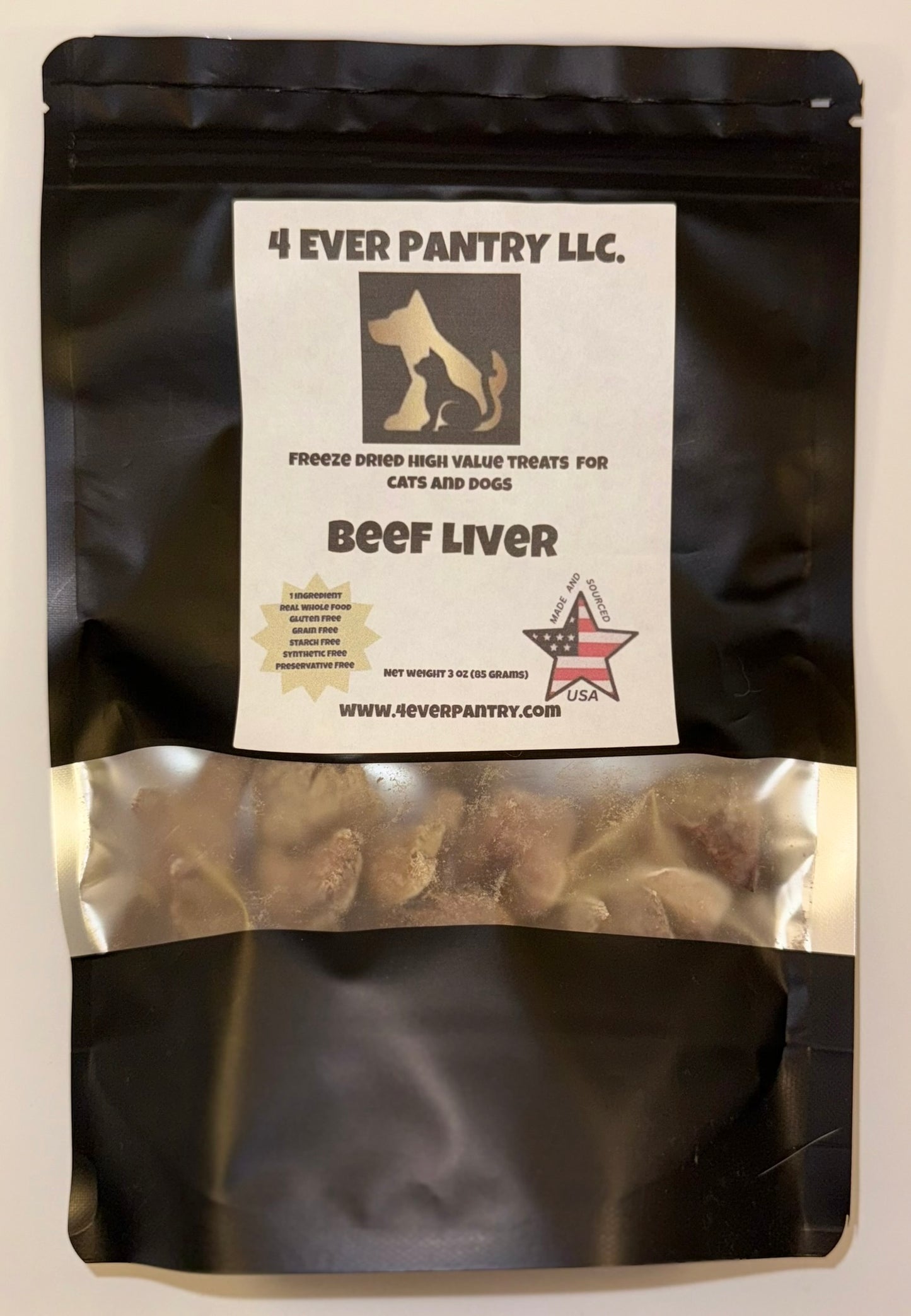 Nature's Multivitamin: Premium Beef Liver Superfood Treats Dogs & Cats Crave